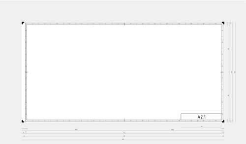 2.1 DIN pagina modello vector ClipArt