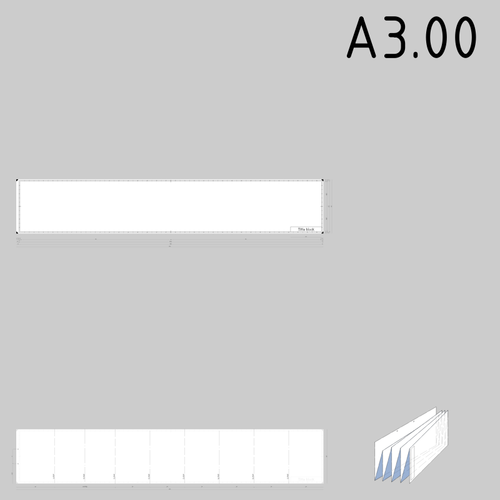 A3.00 velké technické výkresy papíru šablonu Vektor Klipart