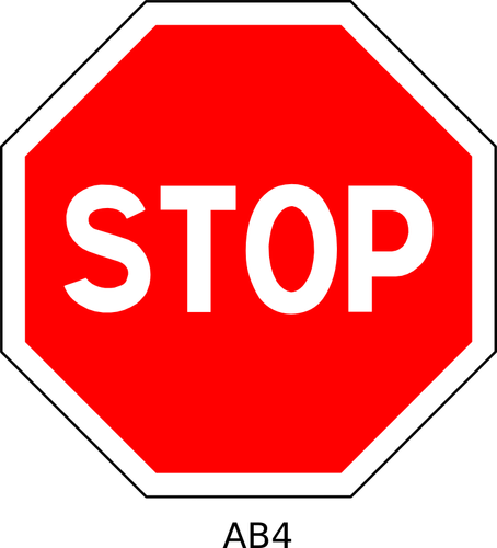 Zastavení silniční znamení vektorové ilustrace