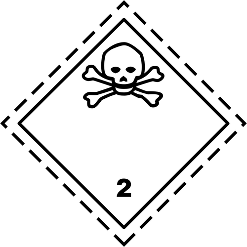 Símbolo de gases tóxicos