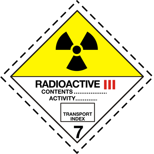 Símbolo radiactivo Junta