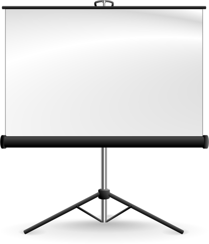 Immagine di vettore dello schermo di proiezione portatile