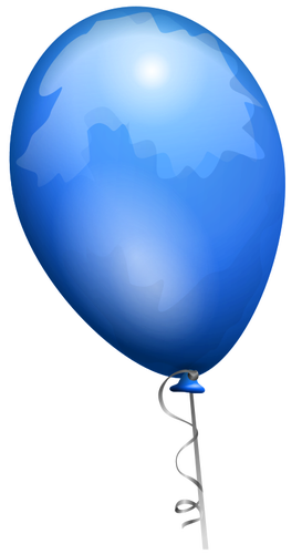 Blå ballong vektorbild