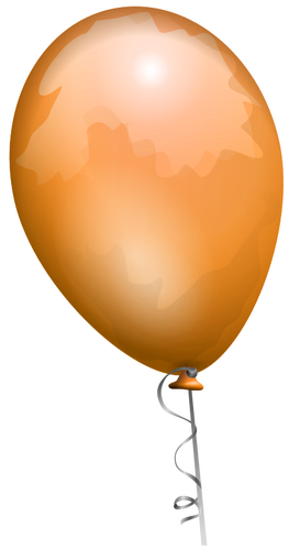 橙色的气球矢量图像