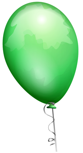 Zelený balón vektorový obrázek