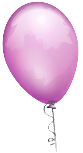 Różowy balon wektorowa