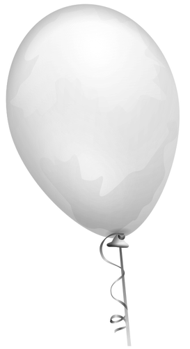 Grijze ballon vectorillustratie