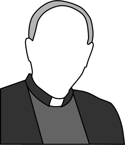 Desenho de um sacerdote vetorial