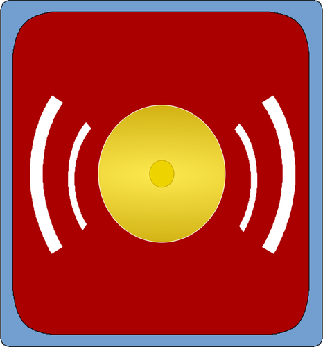 Ilustracja wektorowa symbol alarmu