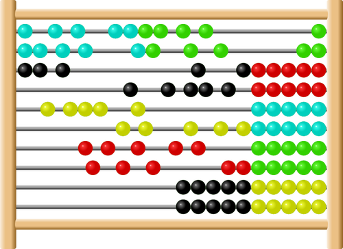 Abacus in mai multe culori