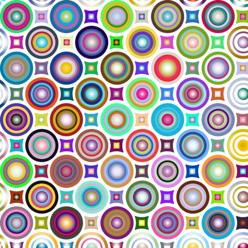 Lingkaran berwarna-warni abstrak