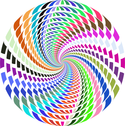 Abstrak berwarna-warni vortex