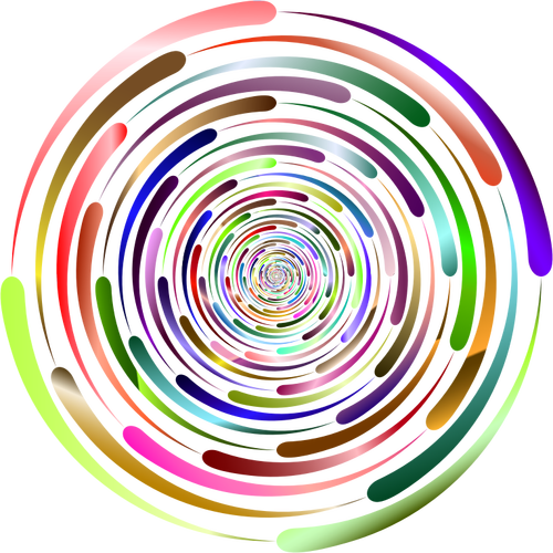 Abstract vortex in many colors