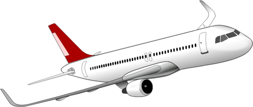 Kresba z letadla Airbus A320