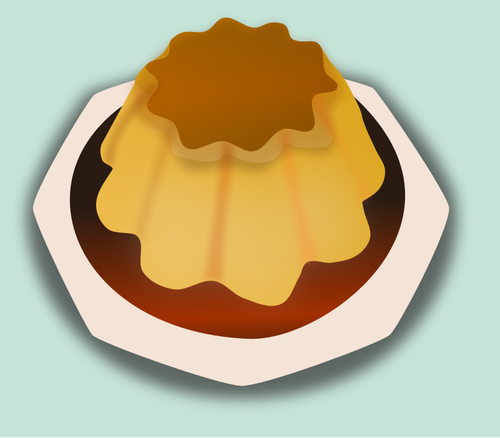 Gambar vektor kue karamel