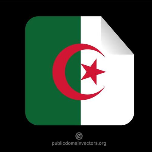 Pegatina con la bandera de Argelia