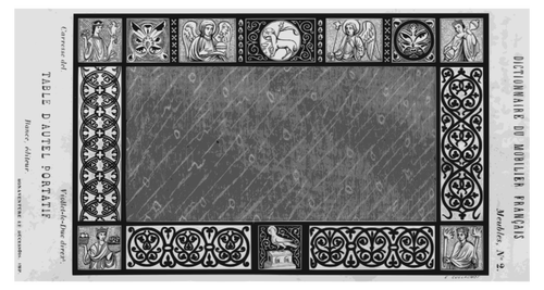 Altar-sacred table vector image