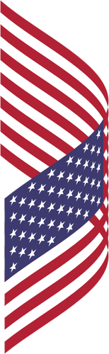 Bandiera americana di sbattimento