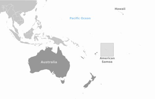 Mapa de Samoa Americana