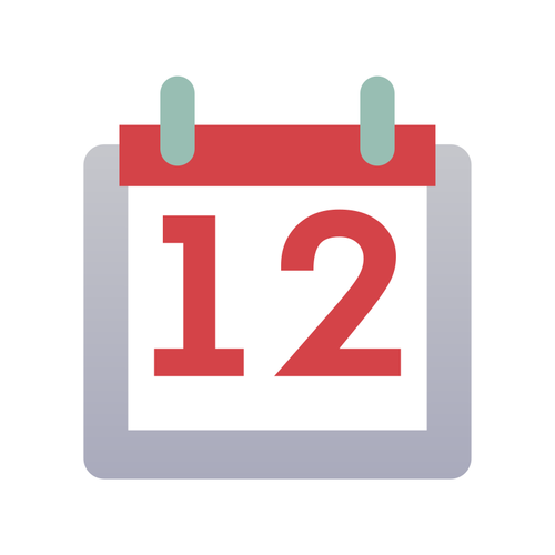 Obraz wektor ikony kalendarza Android