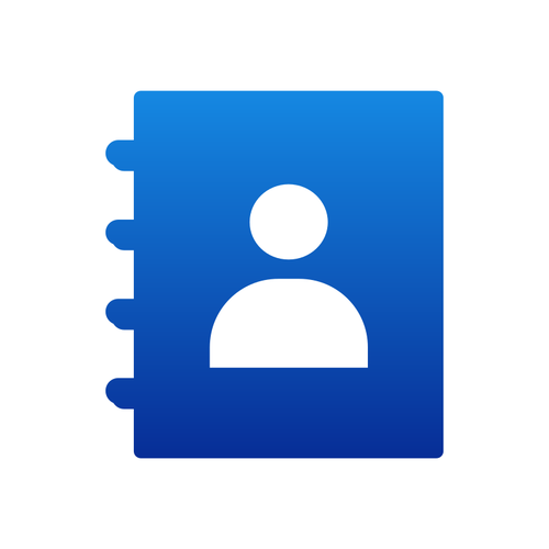 Android Kontakte-Vektor-Bild