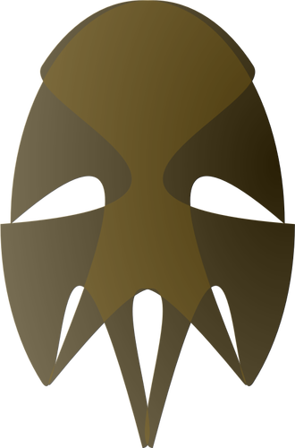 Immagine vettoriale della maschera africana tribale