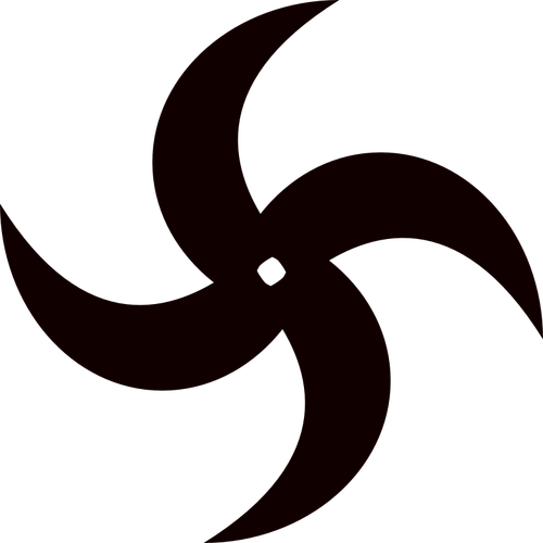 Illustrazione vettoriale di silhouette lama frullatore