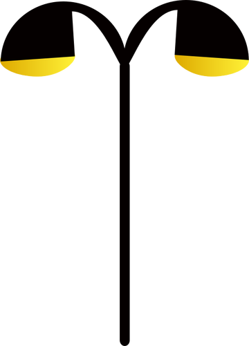 Image clipart vectoriel lampadaire