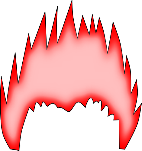 Vektor grafis dari rambut merah untuk anak angka