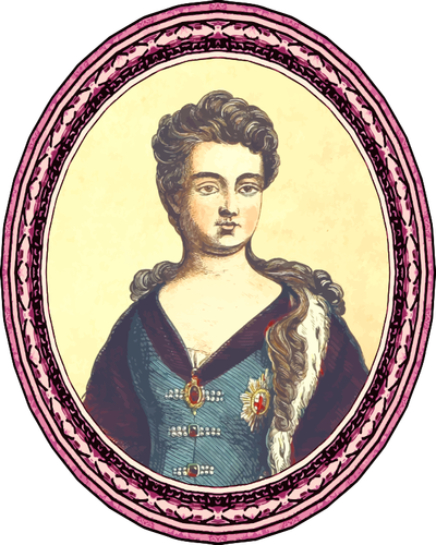 Imagen de la reina Anne enmarcado