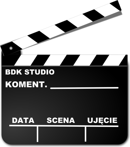 Filming clapperboard vector image