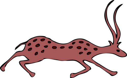 Vektor image av antilope
