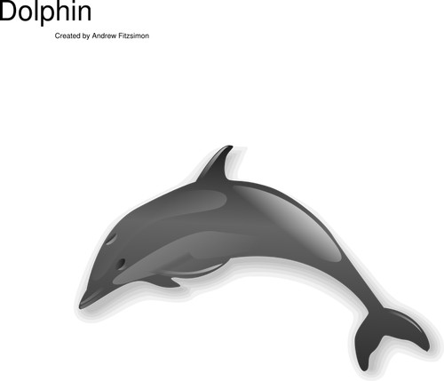 Vector illustraties van eenvoudige kleine walvis