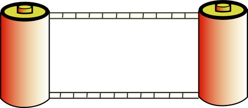 Illustration vectorielle de pellicule photo couleur rouleaux