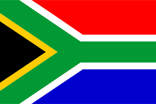Bandiera del Sudafrica immagine vettoriale