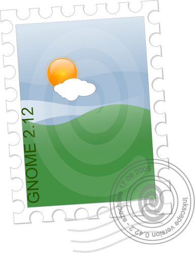 Векторной графикой шаблона почтовая марка