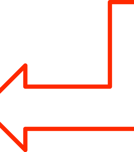 Image de vecteur de flèche en forme de L