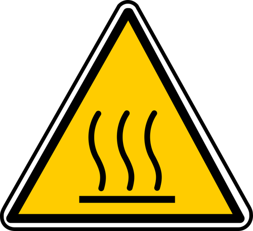 خطر سطح الساخنة
