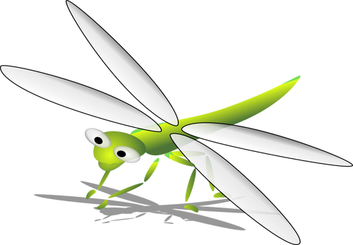 Kreslený dragonfly