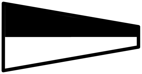 Svart-hvitt signal flagg illustrasjon
