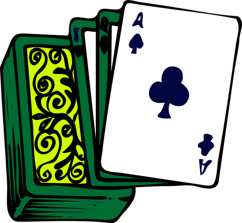 Poker cartão baralho vetor clip-art