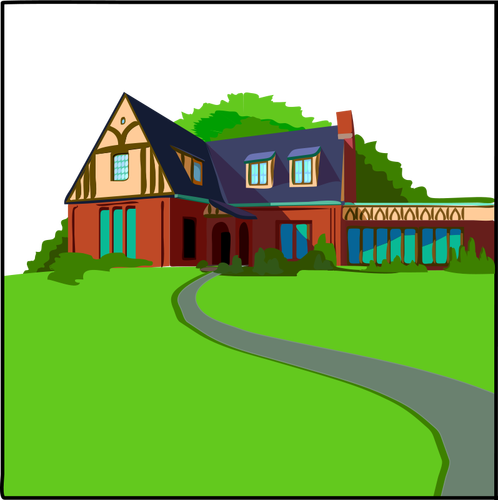 Land huis vector afbeelding