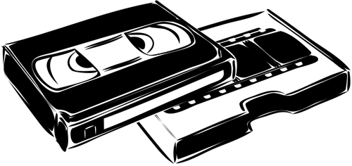 Image vectorielle de cassette vidéo