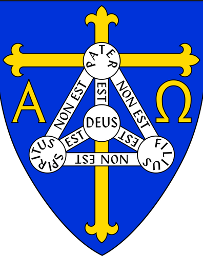 英国国教主教管区的特立尼达的徽章的矢量图像