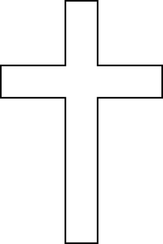 矢量图像的白色十字架