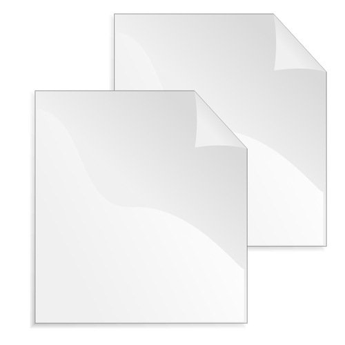Fogli vuoti di immagine vettoriale icona di carta