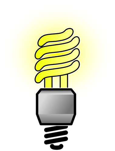 ऊर्जा सेवर lightbulb वेक्टर छवि