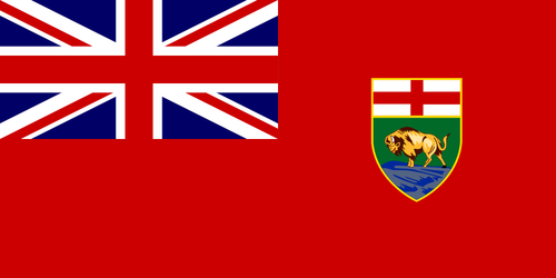 Векторное изображение флага Манитобы
