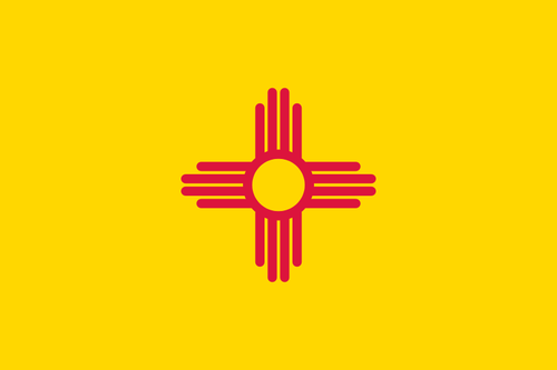 Vector drapeau du Nouveau-Mexique