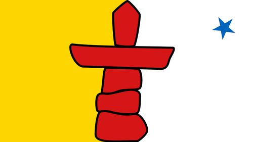 Bandeira de Nunavut clip-art